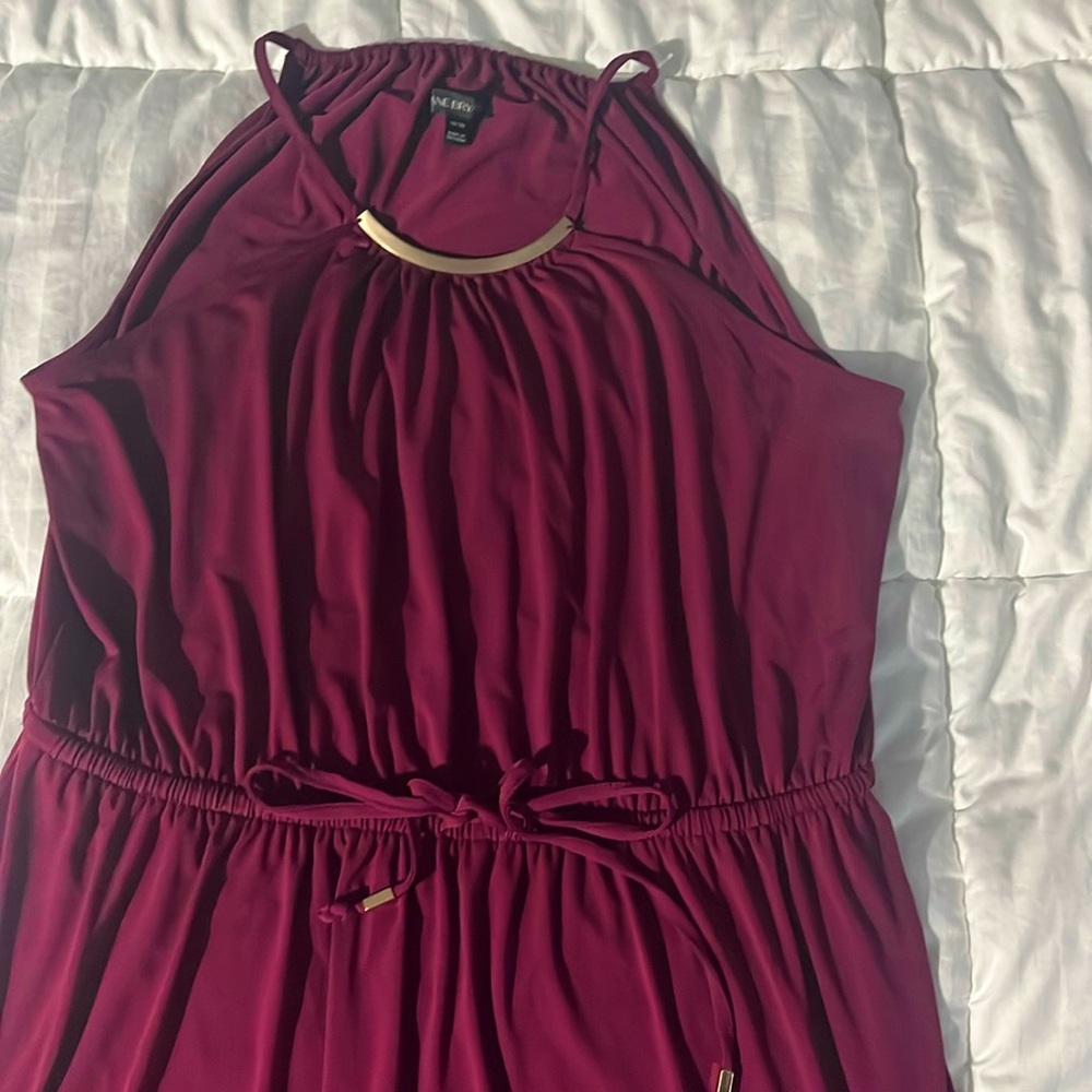 Lane Bryant Floor Length Tie-Waist Dress